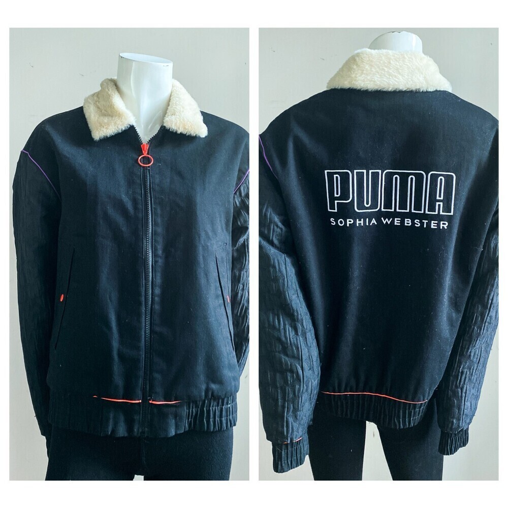 Puma X Sophia Webster Faux Fur Lined Bomber Jacket S